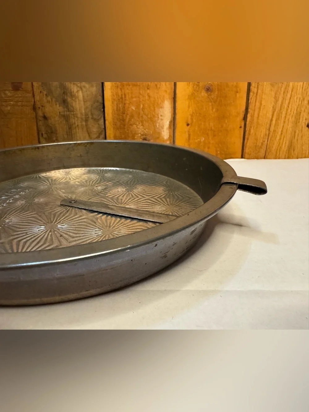 Vintage Ovenex Pie Plate Starburst Pattern